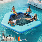 Water Hammock for Adults, Toddler - Hexagon & Round Inflatable