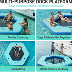 Water Hammock for Adults, Toddler - Hexagon & Round Inflatable