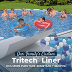 Premium Round Backyard Swimming Pool 15ft with Pump
